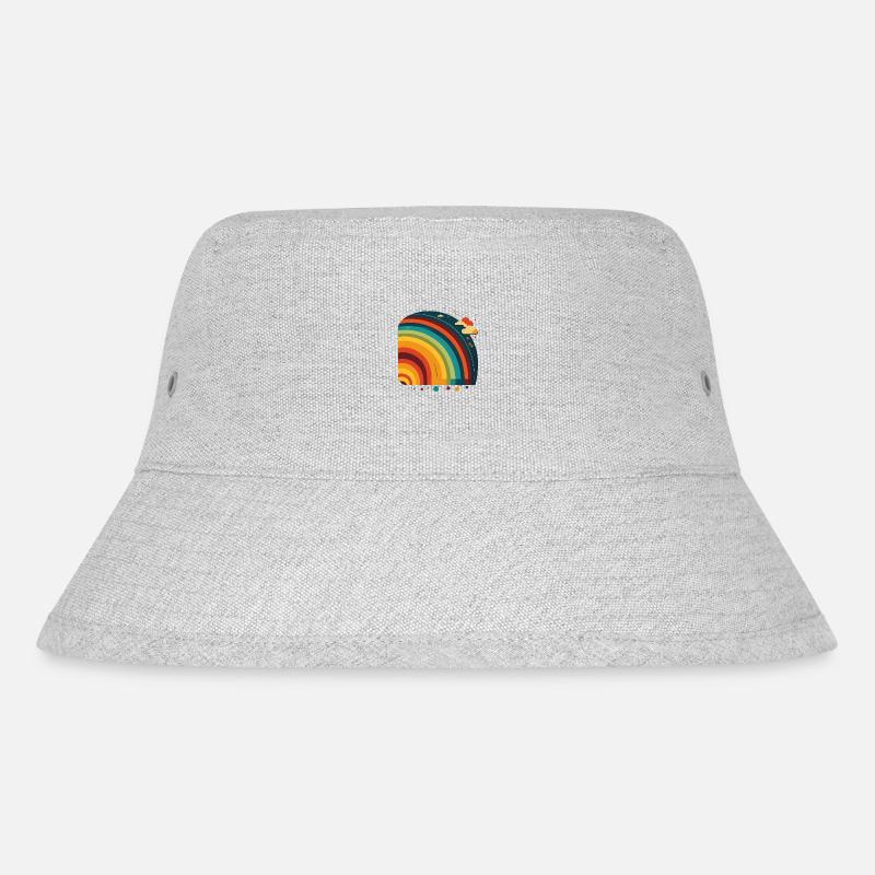 REGENBOGEN - Stanley/Stella recycelter Bucket Hat - Grau meliert