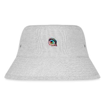 TRIPPY AUGE - Stanley/Stella recycelter Bucket Hat - Grau meliert - Vorne