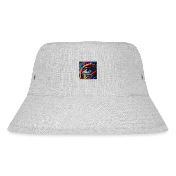 TRIPPY AUGE - Stanley/Stella recycelter Bucket Hat - Grau meliert - Vorne