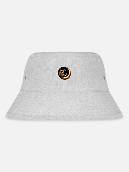 Halbmond-Faultier - Stanley/Stella recycelter Bucket Hat - Grau meliert