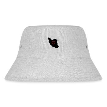 Iran Love - Stanley/Stella Recycled Bucket Hat - heather grey - Front