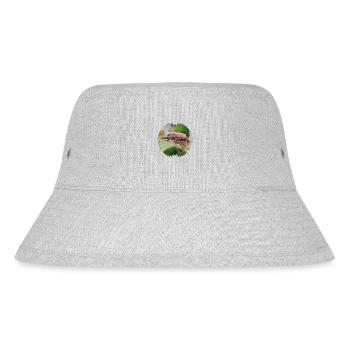 Der Maikäfer ist ein auffälliger Geselle - Stanley/Stella recycelter Bucket Hat - Grau meliert - Vorne