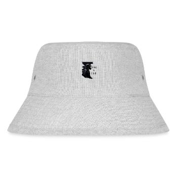 Krieg ist die Hölle - Stanley/Stella recycelter Bucket Hat - Grau meliert - Vorne