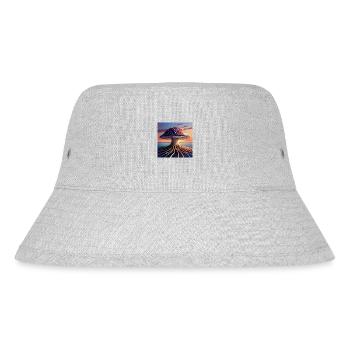 Mushroom Comic - Stanley/Stella recycelter Bucket Hat - Grau meliert - Vorne