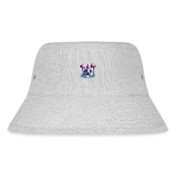 Fantasy Castle Mushroom Towers, Magic Fairy Tale - Stanley/Stella Recycled Bucket Hat - heather grey - Front