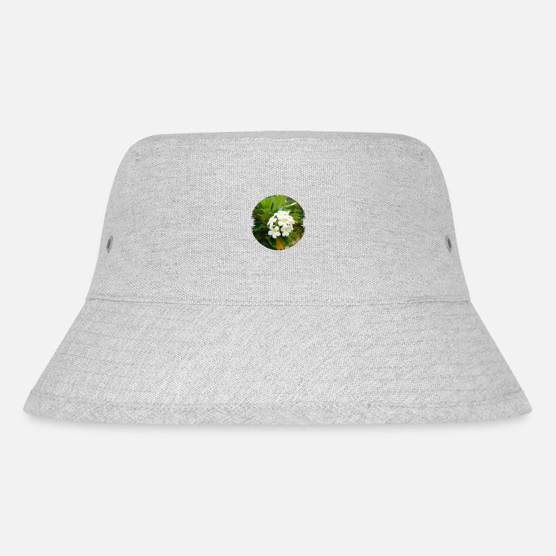 Plumeria ist eine exotische und duftende Blume - Stanley/Stella recycelter Bucket Hat - Grau meliert