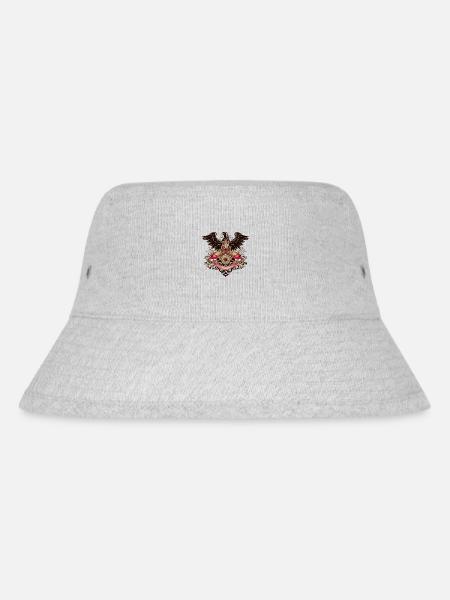 Deutscher Adler - Stanley/Stella recycelter Bucket Hat - Grau meliert