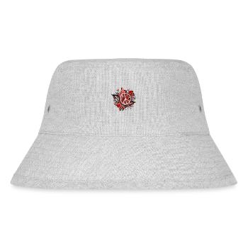 liebe frieden frieden sommer honig liebe hippie cool - Stanley/Stella recycelter Bucket Hat - Grau meliert - Vorne