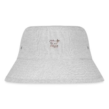 I need a coffee the size of my butt - Stanley/Stella Recycled Bucket Hat - heather grey - Front