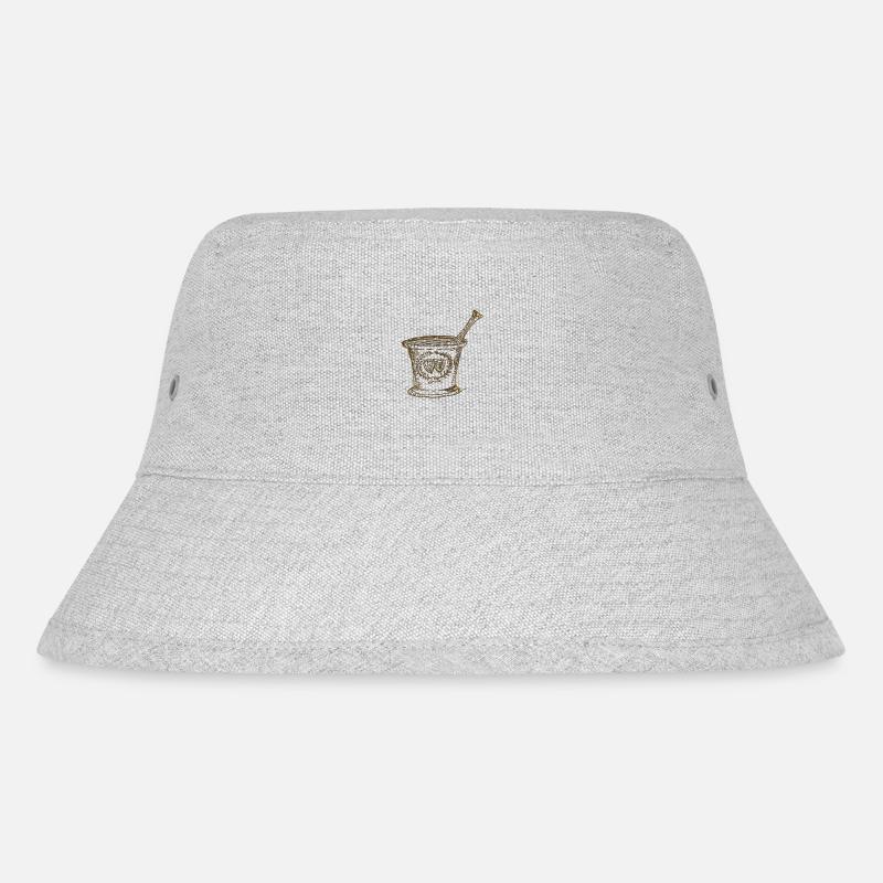Vintage Mörser - Stanley/Stella recycelter Bucket Hat - Grau meliert