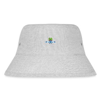 DRACHE - FLUGZEUG - PILOT - KIND - BABY - Stanley/Stella recycelter Bucket Hat - Grau meliert - Vorne