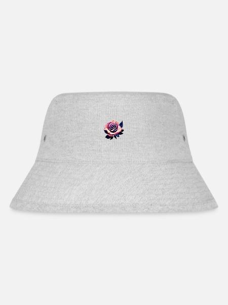 Rose Rose Design Fleurs - Bob recyclé Stanley/Stella - gris chiné