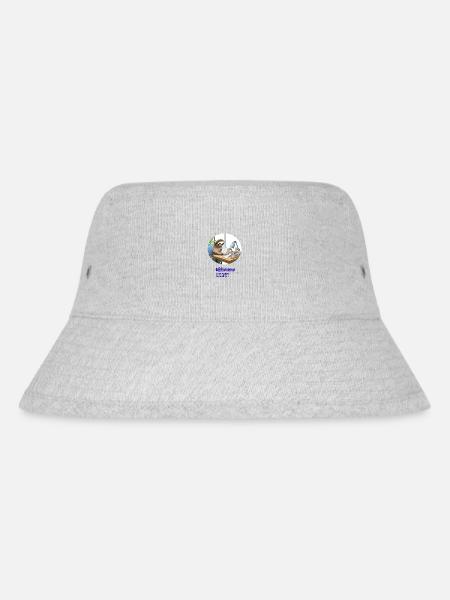 Faultier im Büro - lustiger Spruch für Kollegen - Stanley/Stella recycelter Bucket Hat - Grau meliert