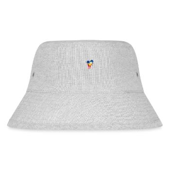Solidarität mit der Ukraine – Mein Herz ist gebroc - Stanley/Stella recycelter Bucket Hat - Grau meliert - Vorne