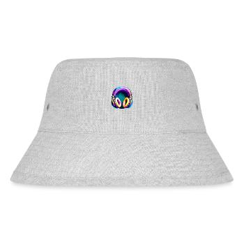 Headphones Singing Musicians Gamers Singers Listening to music - Stanley/Stella Recycled Bucket Hat - heather grey - Front