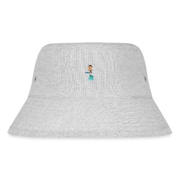 WELLENREITER - SURFER - STIER - BULLE - RIND - Stanley/Stella recycelter Bucket Hat - Grau meliert - Vorne
