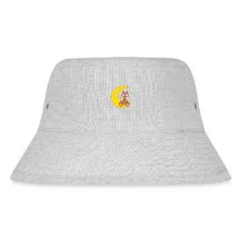 MOND - EICHHÖRNCHEN - TIER - KIND - BABY - Stanley/Stella recycelter Bucket Hat - Grau meliert - Vorne
