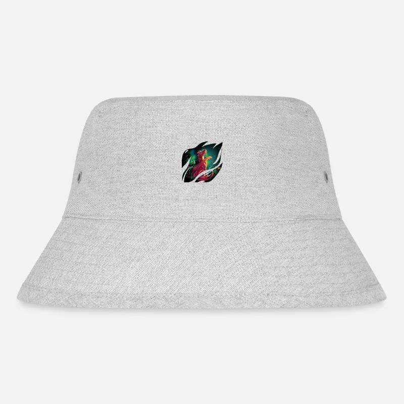 Fantasy Dragon - Stanley/Stella recycelter Bucket Hat - Grau meliert