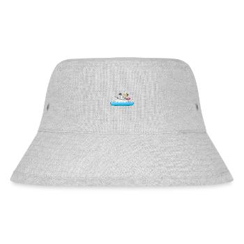 KAPITÄN - BOOT - SCHIFF - PINGUIN - MEER - Stanley/Stella recycelter Bucket Hat - Grau meliert - Vorne