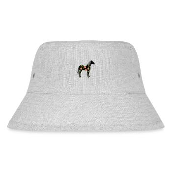 Pferd - Stanley/Stella recycelter Bucket Hat - Grau meliert - Vorne