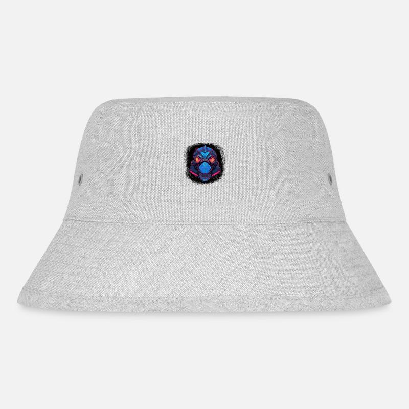 joke funny sayings animal turtle wave - Stanley/Stella recycelter Bucket Hat - Grau meliert
