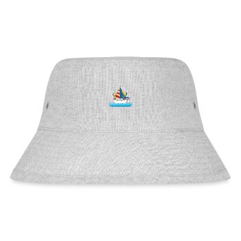 SEGELN - BOOT - SCHIFF - ENTEN - KAPITÄN - MEER - Stanley/Stella recycelter Bucket Hat - Grau meliert - Vorne