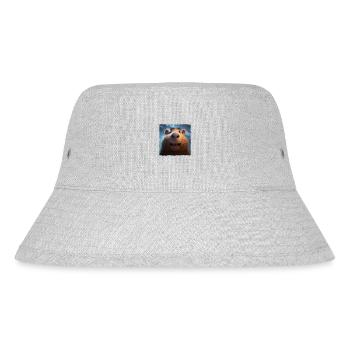 cute capybara - Stanley/Stella Recycled Bucket Hat - heather grey - Front