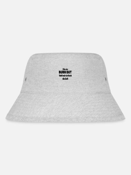 burnout keine zeit - Stanley/Stella recycelter Bucket Hat - Grau meliert