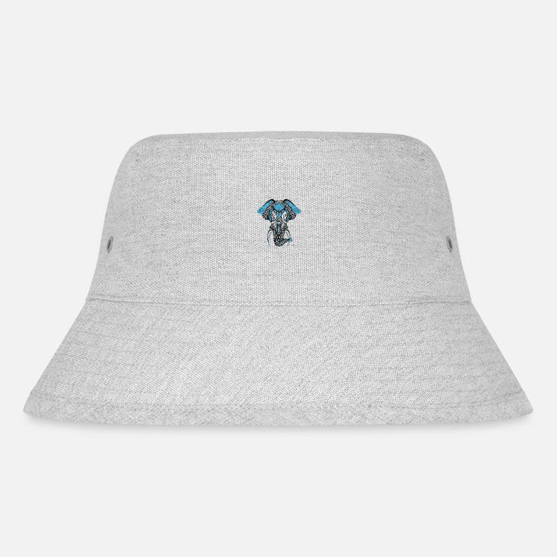 Elefanten-Wasser - Stanley/Stella recycelter Bucket Hat - Grau meliert