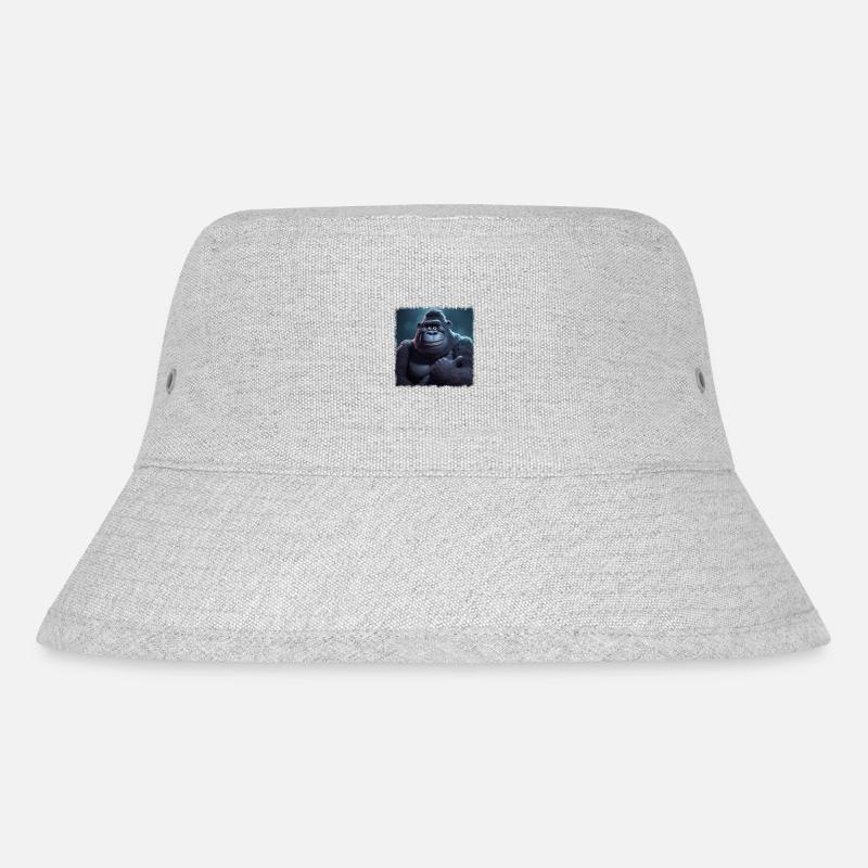 Cool Gorilla - Stanley/Stella Recycled Bucket Hat - heather grey