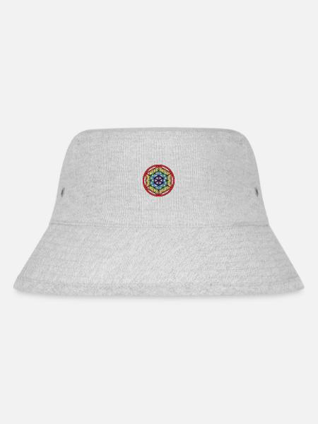 Blume des Lebens - Stanley/Stella recycelter Bucket Hat - Grau meliert
