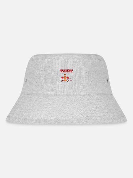 DEIN HUFSCHLAG IST MEIN HERZSCHLAG - PFERD - PONY - Stanley/Stella recycelter Bucket Hat - Grau meliert