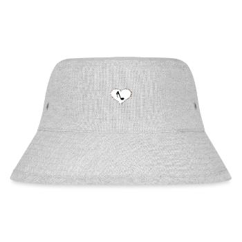 Love Heart Music - Stanley/Stella Recycled Bucket Hat - heather grey - Front