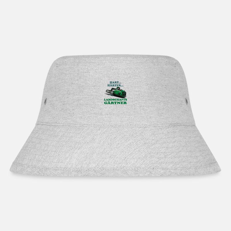 Landschaftsgärtner - Stanley/Stella recycelter Bucket Hat - Grau meliert