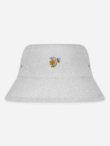 Save The Bees - Stanley/Stella Recycled Bucket Hat - heather grey