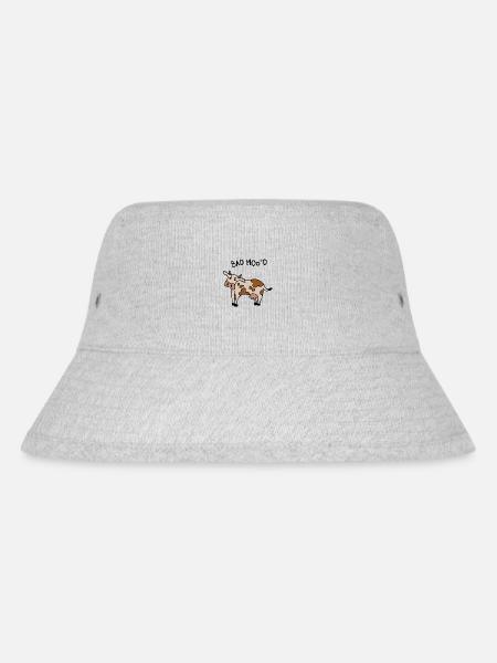 Schlechte Laune Kuh - Stanley/Stella recycelter Bucket Hat - Grau meliert