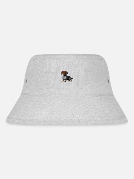 Dachshund Hund Hundehalter Dackelwelpe Hunde - Stanley/Stella recycelter Bucket Hat - Grau meliert