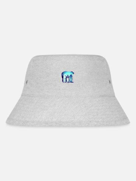 Friedhof - Stanley/Stella recycelter Bucket Hat - Grau meliert