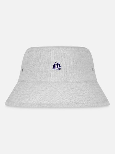 Friedhof Gräber Grabsteine - Stanley/Stella recycelter Bucket Hat - Grau meliert