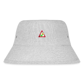 FUßBALL - TORWART - KUH - FLIEGENFÄNGER - SPORT - Stanley/Stella recycelter Bucket Hat - Grau meliert - Vorne