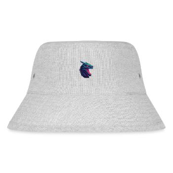 Dragonwave Ein Synthwave-Drachenabenteuer - Stanley/Stella recycelter Bucket Hat - Grau meliert - Vorne