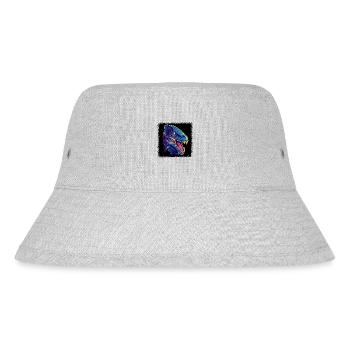 funny quote t-rex rex green dinosaurus chrome dino - Stanley/Stella recycelter Bucket Hat - Grau meliert - Vorne