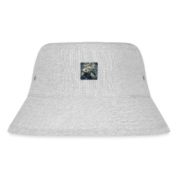gift awesome earth planet climate animal park - Stanley/Stella recycelter Bucket Hat - Grau meliert - Vorne