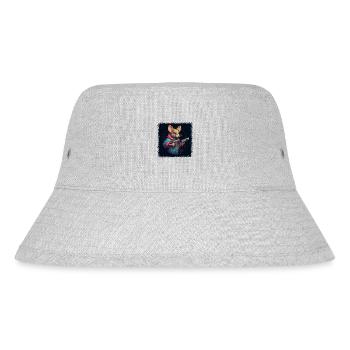will be okay cute modest present idea clipart - Stanley/Stella recycelter Bucket Hat - Grau meliert - Vorne