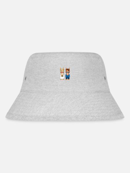 PFERDE - HOCHZEIT - Stanley/Stella recycelter Bucket Hat - Grau meliert