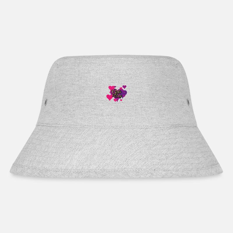 Girls Day Glittermuster - Stanley/Stella recycelter Bucket Hat - Grau meliert