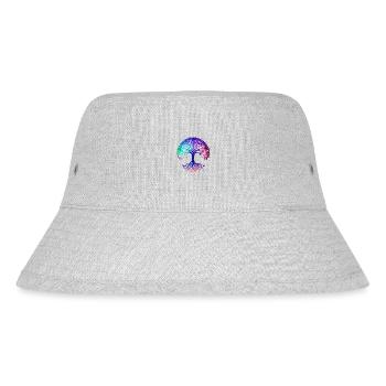 Lebensbaum Yoga Meditation Baum des Lebens - Stanley/Stella recycelter Bucket Hat - Grau meliert - Vorne