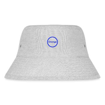 Orange - Stanley/Stella recycelter Bucket Hat - Grau meliert - Vorne
