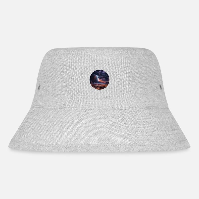 Galactic Wonderland - Distant Worlds - Stanley/Stella Recycled Bucket Hat - heather grey
