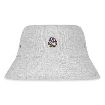 Pilze Pflanzen Pilzsammler - Stanley/Stella recycelter Bucket Hat - Grau meliert - Vorne